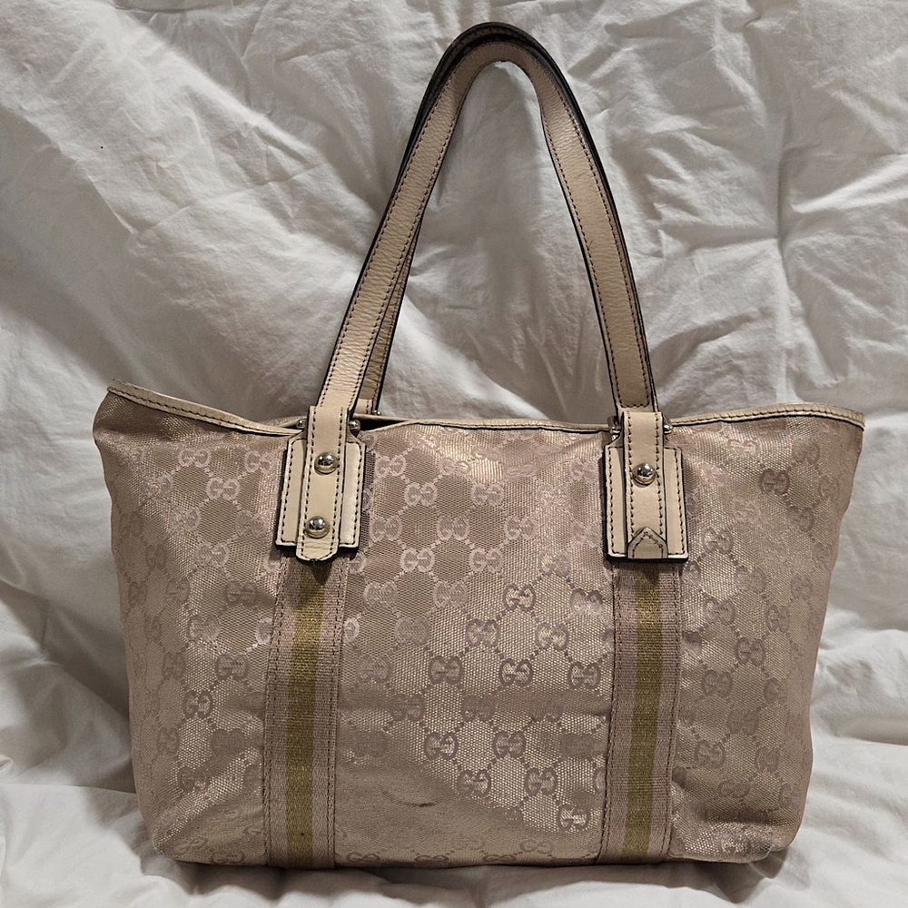 SOLD - Authentic Gucci Canvas Jolicoeur Bag